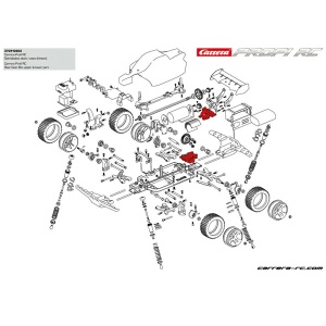 Carrera Profi RC Getriebebox oben/unten(hinten)Copper Maxx/