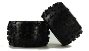 Amewi Monstertruck Kompletträder 1:8 schwarze Felge, 2 Stück