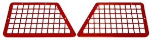 JS-Parts Fenstergitter Seite für Arrma Mojave rot