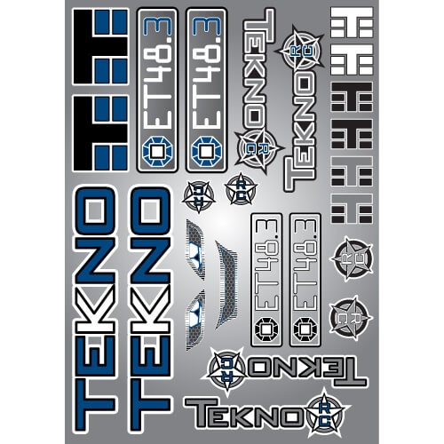 Tekno RC TKR5617 - Decal/Sticker Sheet (ET48.3)