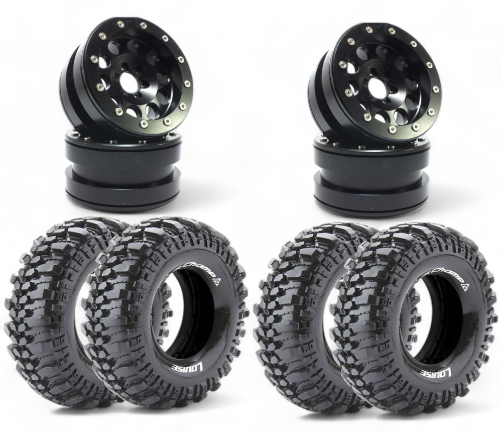 Metsafil Beadlock Wheels PT-REVOLVER black/black 2.2 4 ohne
