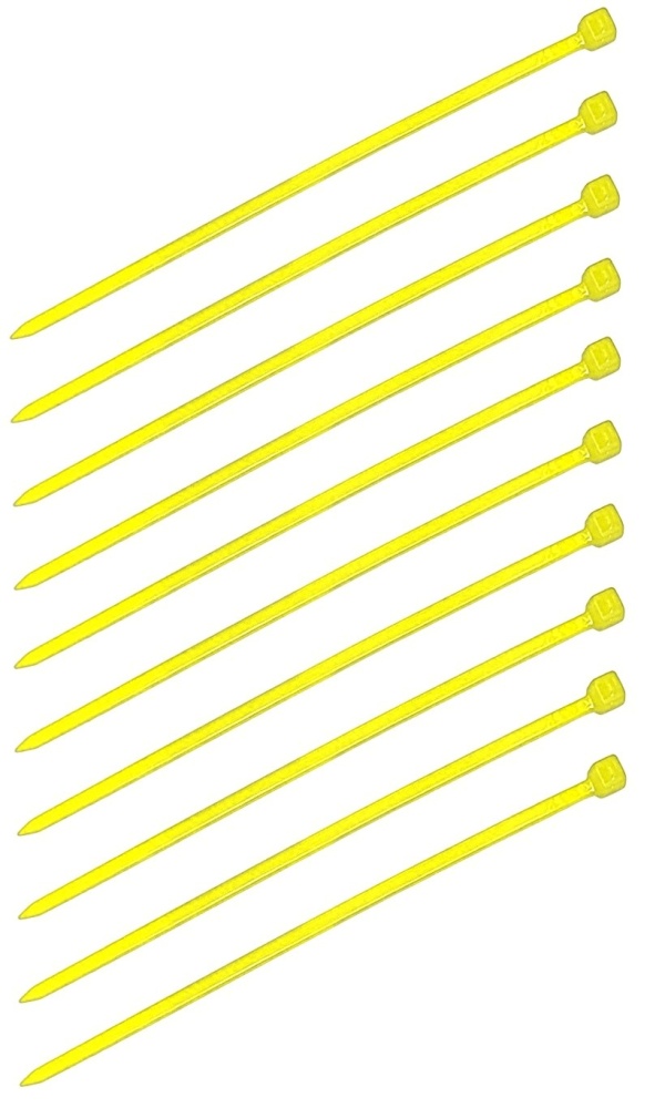 MLine Kabelbinder 100mm 10Stk. gelb