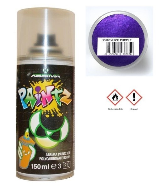 Absima Paintz Polycarbonat (Lexan) Spray ICE LILA 150ml
