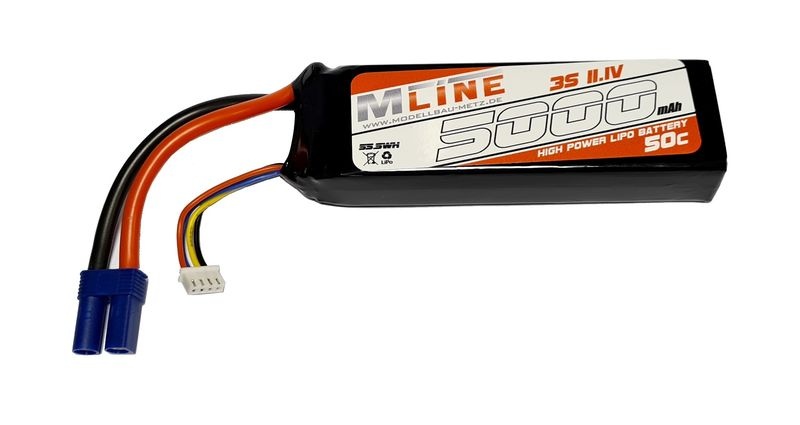 MLine Power Racing LiPo Akku 50C - 5000MAH - 3S -