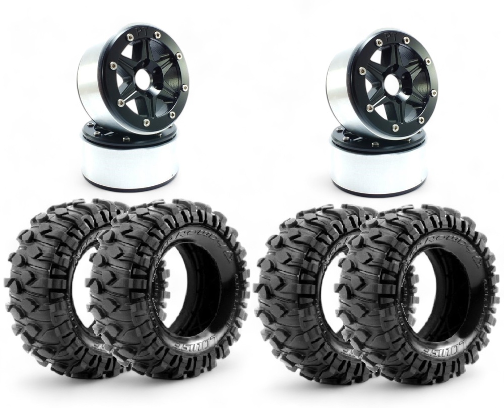 Metsafil Beadlock Wheels SIXSTAR schwarz/schwarz 1.9 ohne