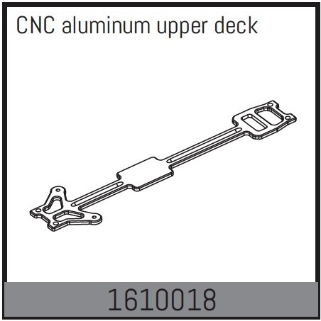 Absima CNC Aluminum Upper Deck