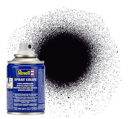 Revell Spray Color Schwarz, matt, 100ml