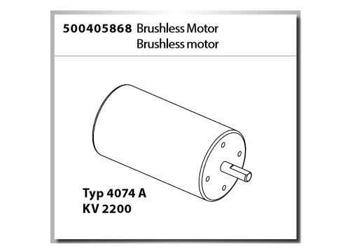 Carson Brushless Motor Typ 4074A KV 2200