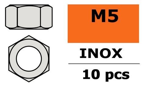 G-Force RC - Hexagon Nut - M5 - Inox (10)