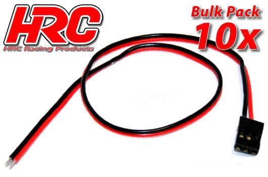 HRC Akku Kabel - UNI (FUT&JR) typ - 30cm Länge - BULK (10)
