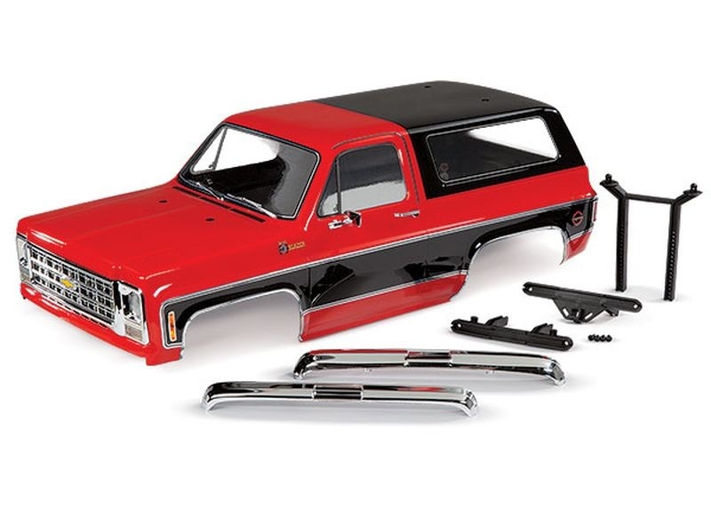 Traxxas Karo Chevrolet Blazer (1979) rot (komplett mit