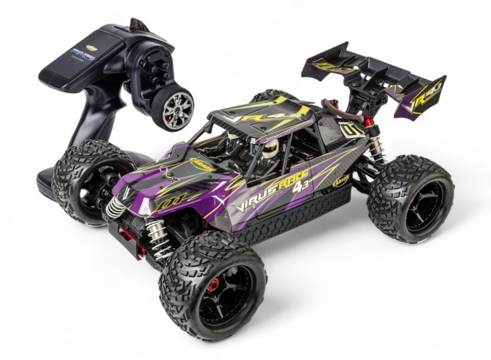 Carson 1:8 Virus Race 4.3 4S brushless 2.4GHz RTR lila