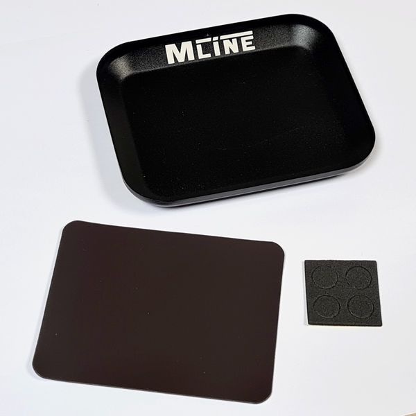 MLine Aluschale mit Magnetplatte schwarz