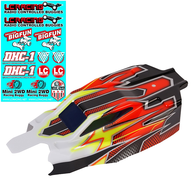 LC Racing Karosserie vorlackiert schwart BHC1