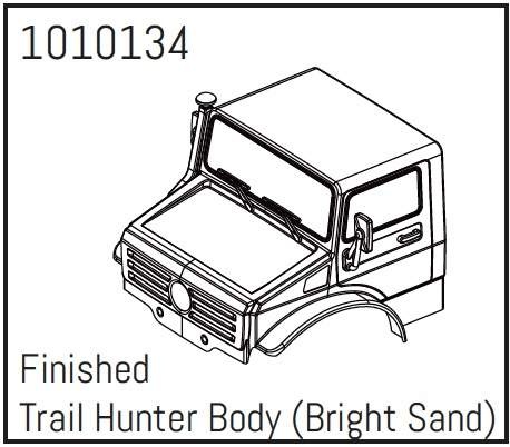Absima T-Hunter Lexan-Karosserie-Set fertig sand  -