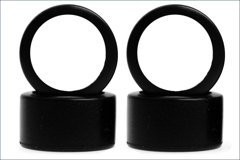 Kyosho Reifen-Set # 1:24 Slick 11mm breit, weich, 4 Stück