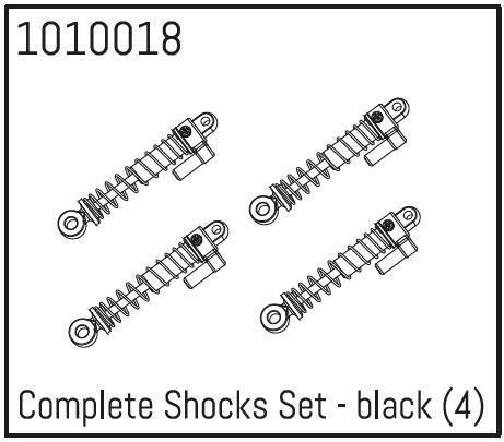 Absima Complete Shocks Set - schwarz (4)