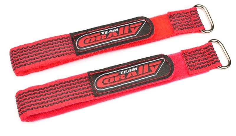 Team Corally - Pro Battery Straps - 250x20mm - Metal Buckle