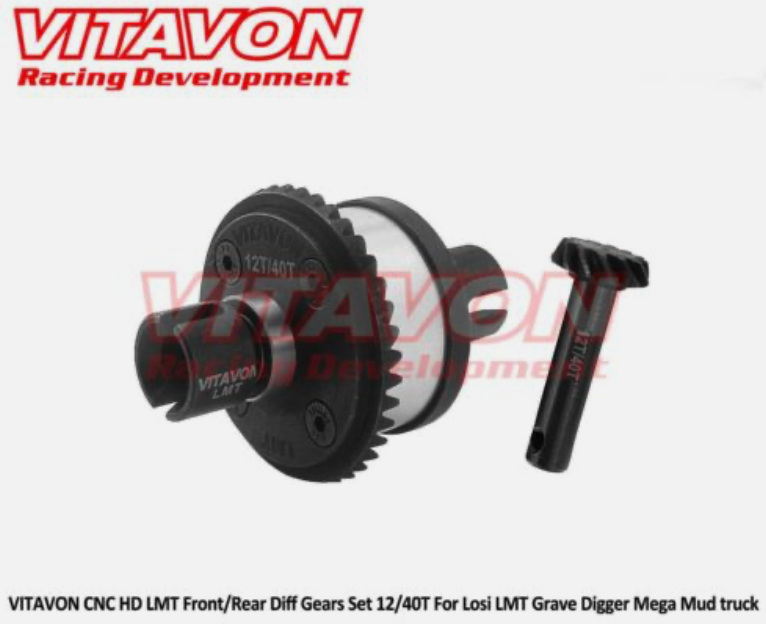 Vitavon befülltes Differential-Set v /h Losi LMT