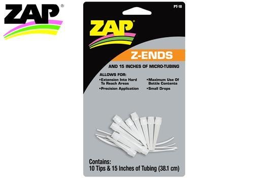 Zap Kleber Z-Ends micro tubing - 10 Extended Tips +