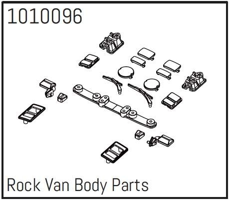 Absima Rock Van Body Parts - PRO Crawler 1:18