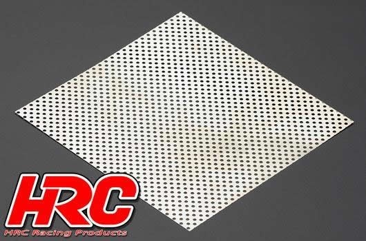 HRC Gitter Luftzufuhr 100x100mm perforated silber 1:10