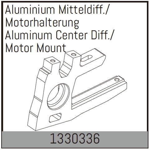 Absima Aluminium Mitteldiff./Motorhalterung