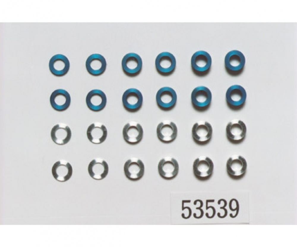 Tamiya Aluminium Buchsen-Set 5,5/3mm blau/silber