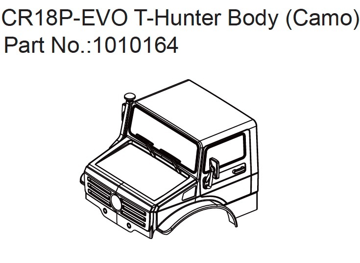 Absima T-Hunter PC-Karosserie (Camouflage) - EVO 1:18