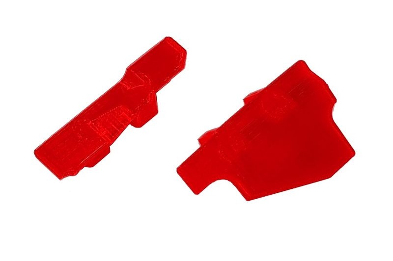 JS-Parts ultraflex Akkuhalter Abdeckplatten rot