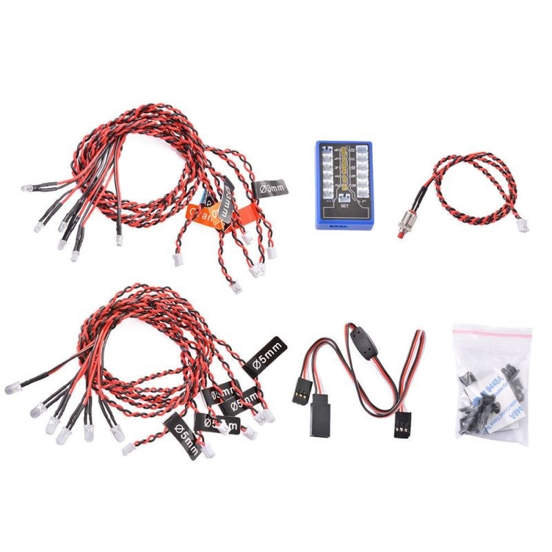 H-Speed LED-Kit 12x 4,8-6,0 Volt mit Kontrollbox Multicolor