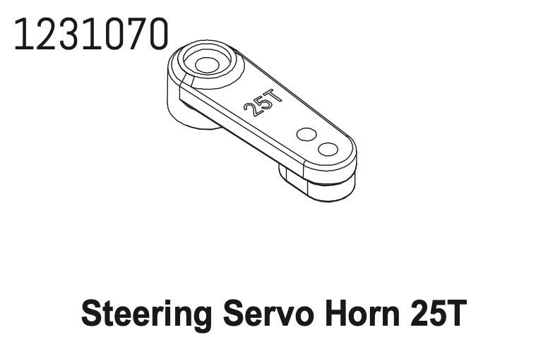 Absima Lenkung Servohorn Set 25T CR4.4