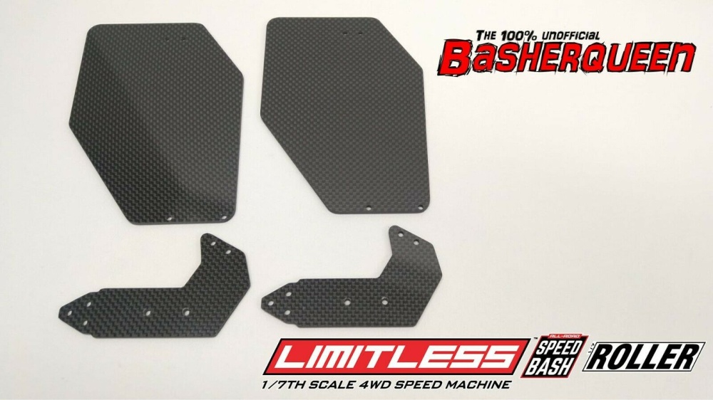 Basherqueen BQNA320525&6 Carbon Fiber Rear Wing Mount and