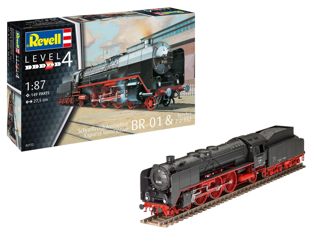 Revell Schnellzuglokomotive BR 01 & Tender 22 T32