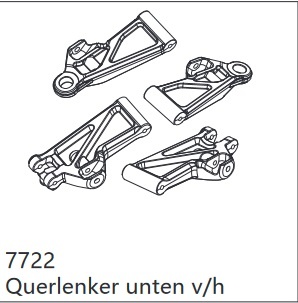 DF Models 7722 Querlenker unten (V/H)