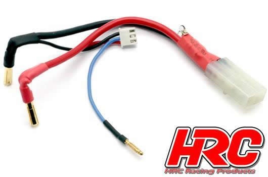 HRC Racing Fahr- und Ladekabel mit Polarity Check LED- 4mm