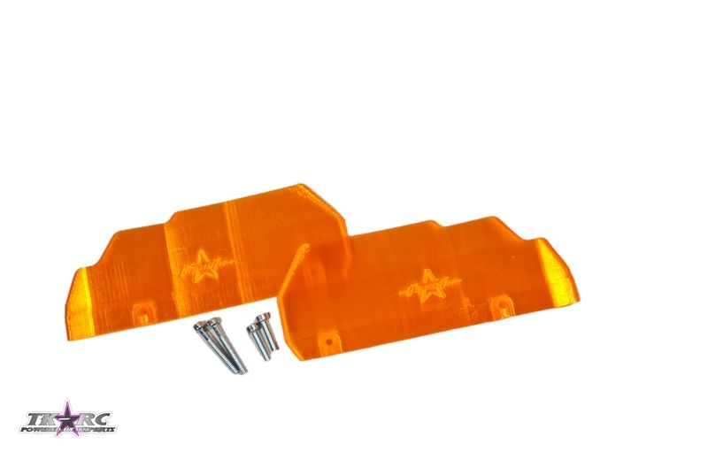 JS-Parts ultraflex Mudguards Traxxas Sledge (2) orange