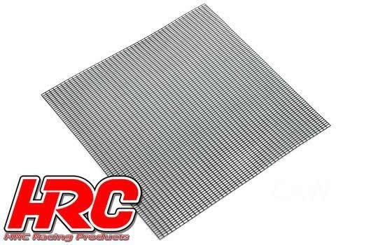 HRC Gitter Luftzufuhr 100x100mm square - schwarz 1:10