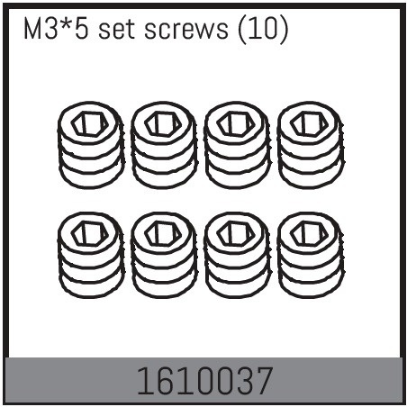 Absima M3*5 Set Screws (10)