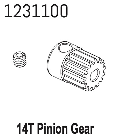 Absima Metallritzel 14T-M0.6 CR4.4