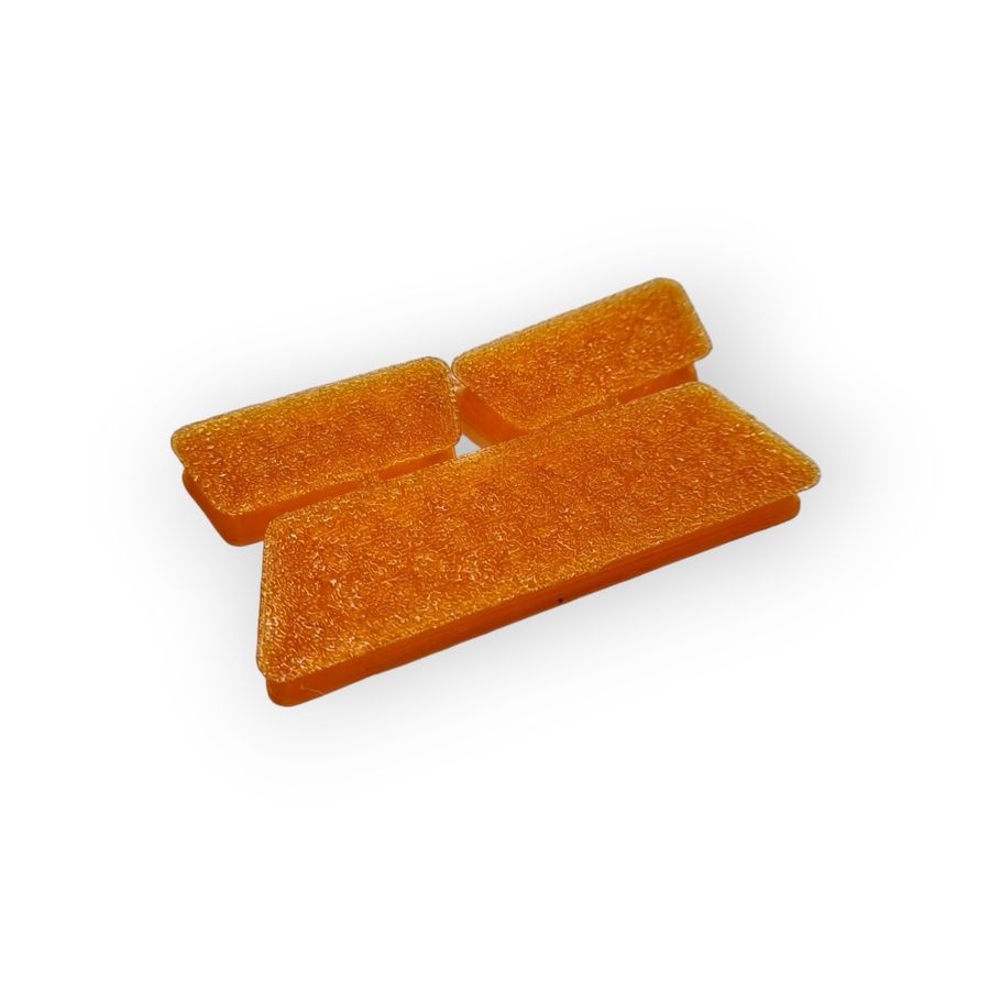 JS-Parts ultraflex Bumpereinsätze für Arrma Gorgon orange