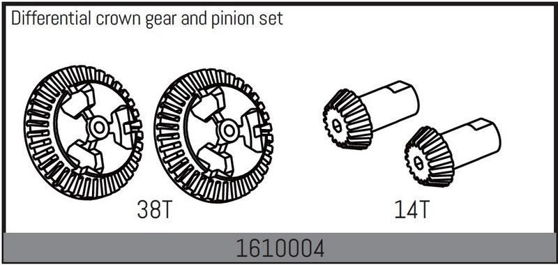 Absima Differential Crown Gear and Pinion Set