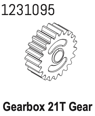 Absima Metallgetriebe 21T-M1.0 (runde Bohrung) CR4.4