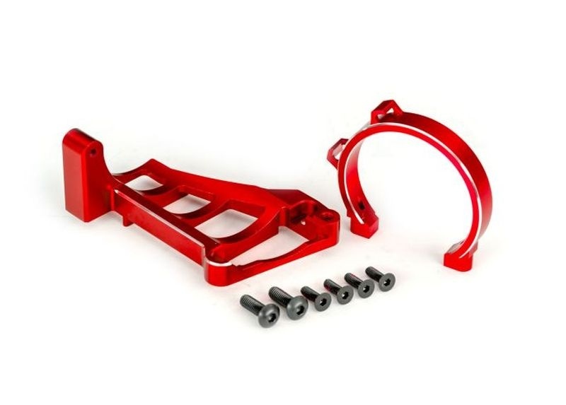 Traxxas Motorhalter rot Alu für TRX3483 TRAXXAS Maxx