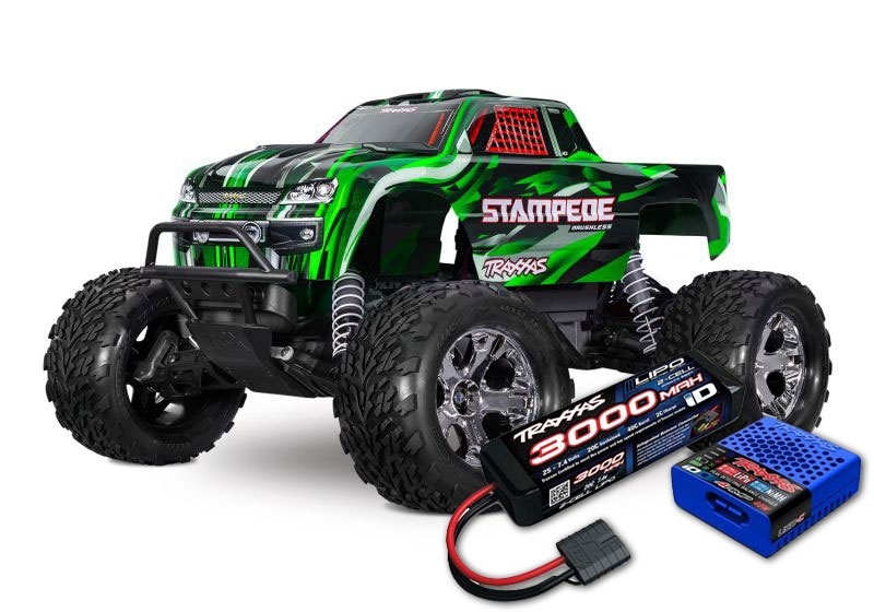 Traxxas Stampede 1/10 2WD Monster-Truck grün RTR BL-2S