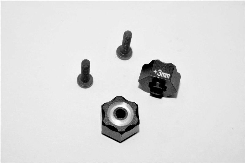 GPM aluminum hex adapter (+3mm) - 2PC Set for Traxxas LaTrax