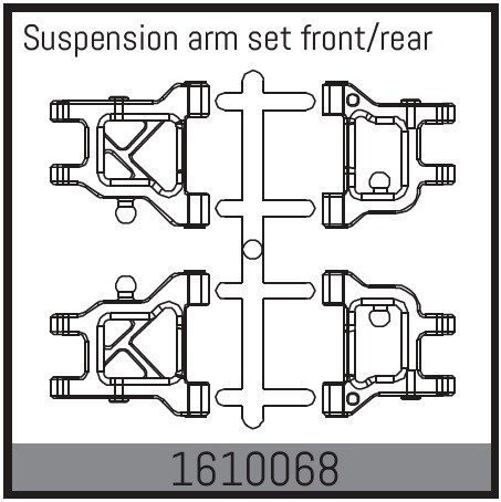 Absima Suspension Arm Set front/rear