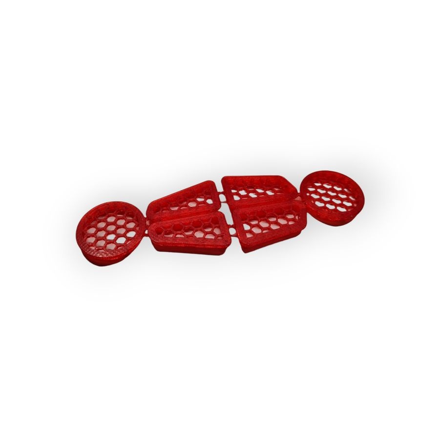 JS-Parts ultraflex Gitter Set für Hobao MTX rot