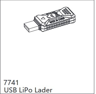 DF Models 7741 2S LiPo USB-Ladekabel