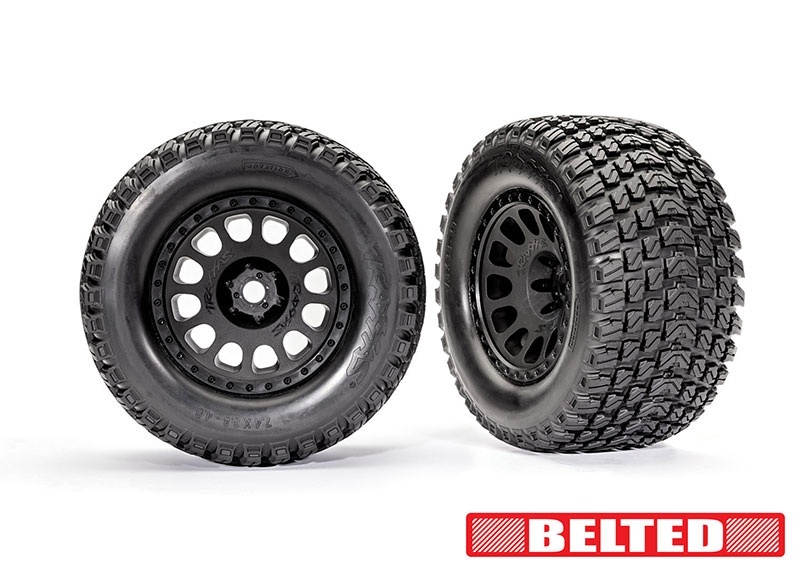 Traxxas Gravix BELTED Reifen auf XRT-Felge schwarz 24mm